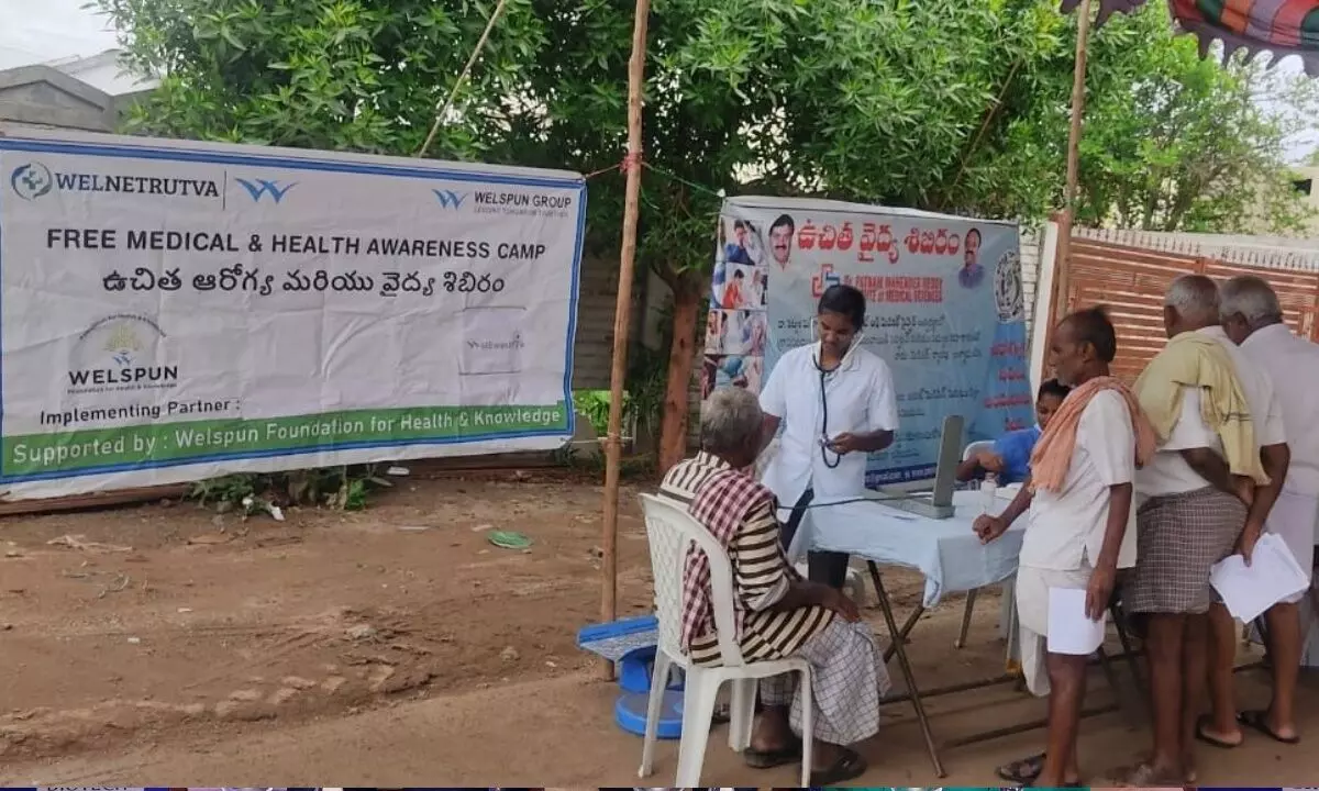 Welspun’s CSR arm holds health camp