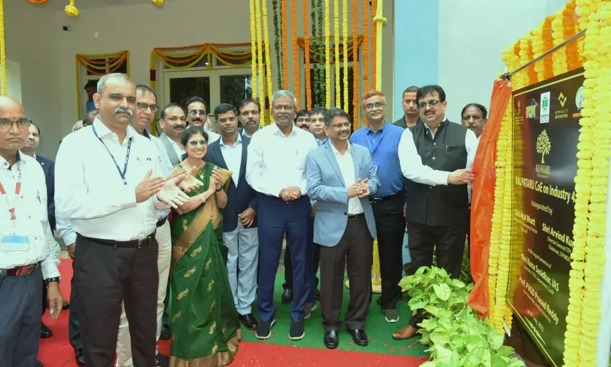 Atul Bhatt, CMD, RINL inaugurating Center for Entrepreneurship at Visakhapatnam Steel Plant on Thursday