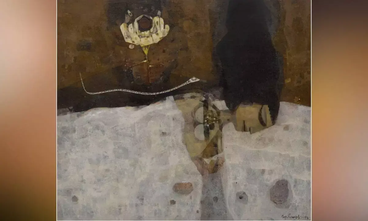 ‘Slumberland’ remains the most expensive Ganesh Pyne work sold in recent times. It fetched Rs 4 crore at a Sotheby’s auction in March 2022. Credit: Sotheby’s