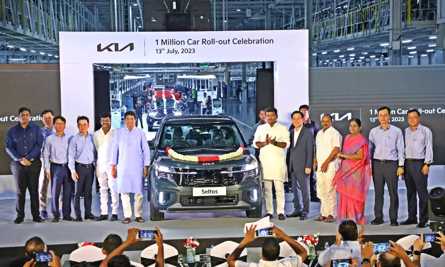 Kia India rolls out one millionth vehicle