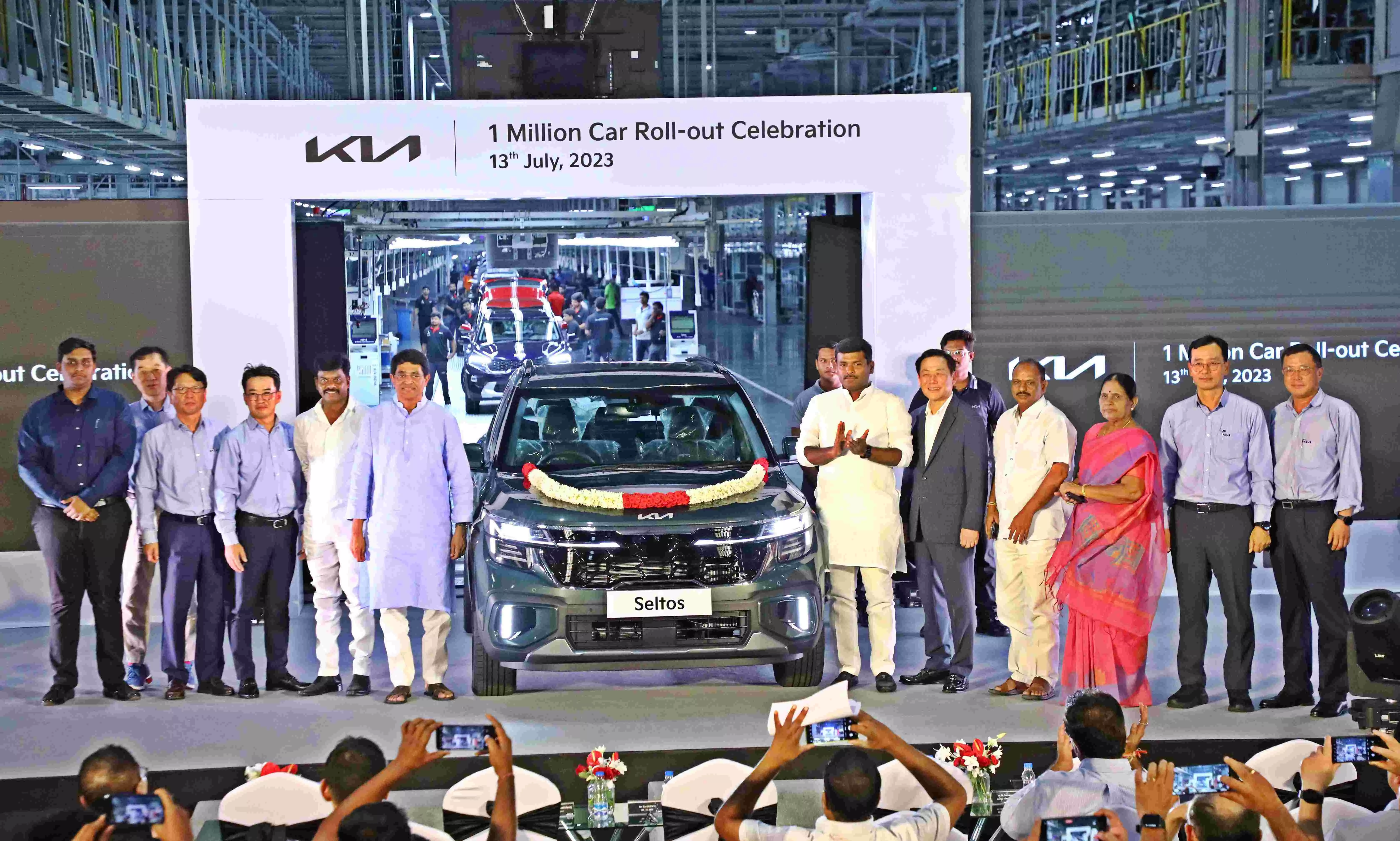 Kia India rolls out one millionth vehicle