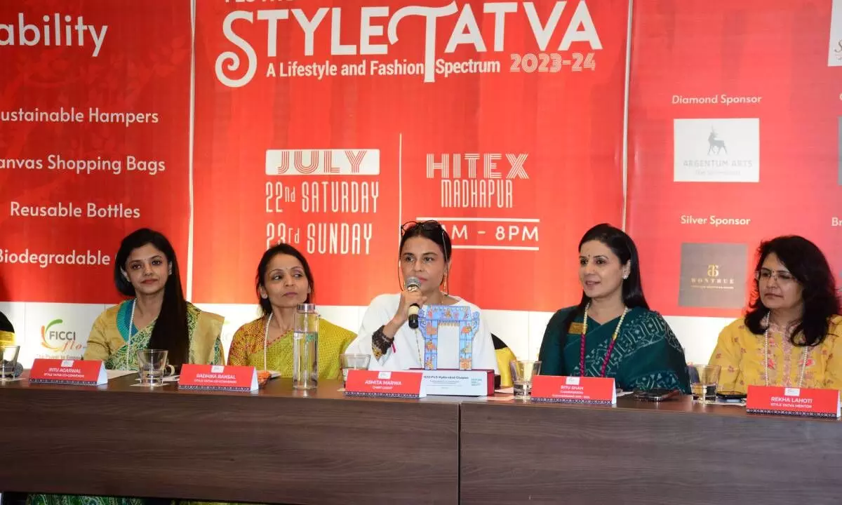 FLO Hyderabad a press conference on Style Tatva fashion and lifestyle Exhibitons on July 22nd and 23rd to be held at Hitex  Picture:-Srinivas Setty
