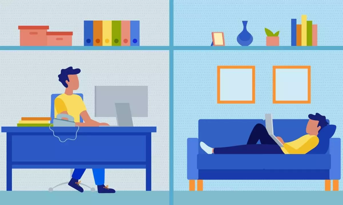 A balanced working on-site and WFH flexibility enhances productivity A balanced working on-site and WFH flexibility enhances productivity