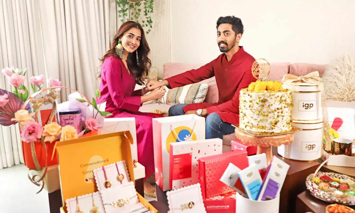 Pooja Hegde collabs with IGP for the Raksha Bandhan campaign