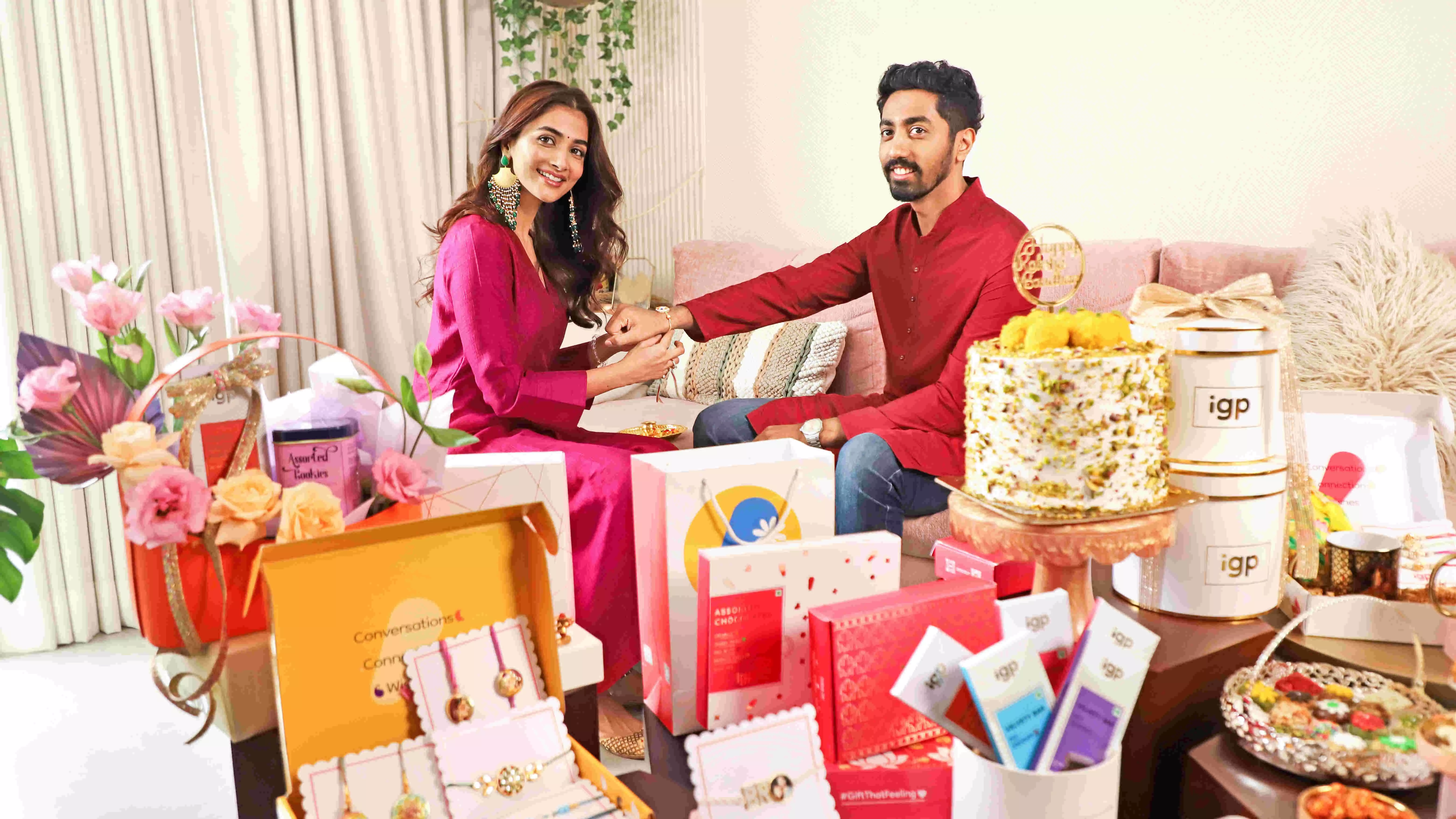 Pooja Hegde collabs with IGP for the Raksha Bandhan campaign