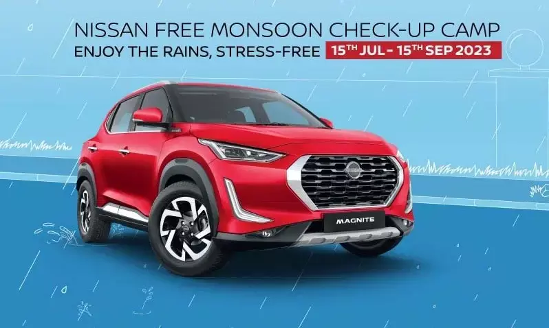 Nissan announces free monsoon check-up camp for customers