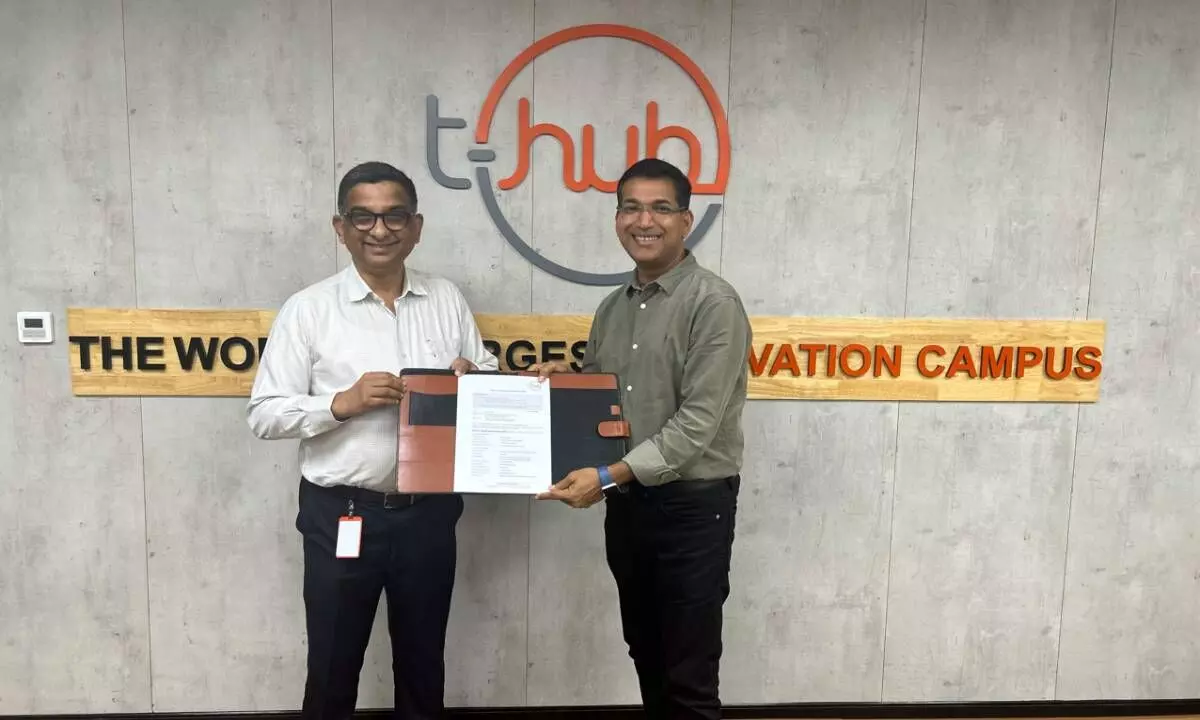 T-Hub CEO MSR and Infinity Learn - MOU signing