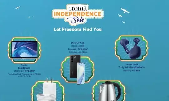 Croma Independence Day Sale ends 16 August, Exciting Deals Hurry!