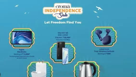 Croma Independence Day Sale ends 16 August, Exciting Deals Hurry!