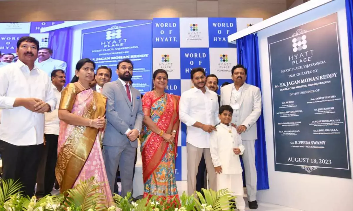 AP CM Jagan Mohan opens new luxury hotel in Vijayawada