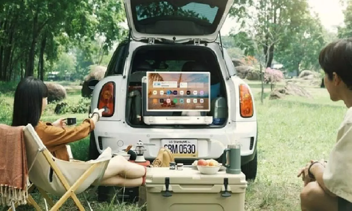 LG unveils portable TV that you can carry in your car