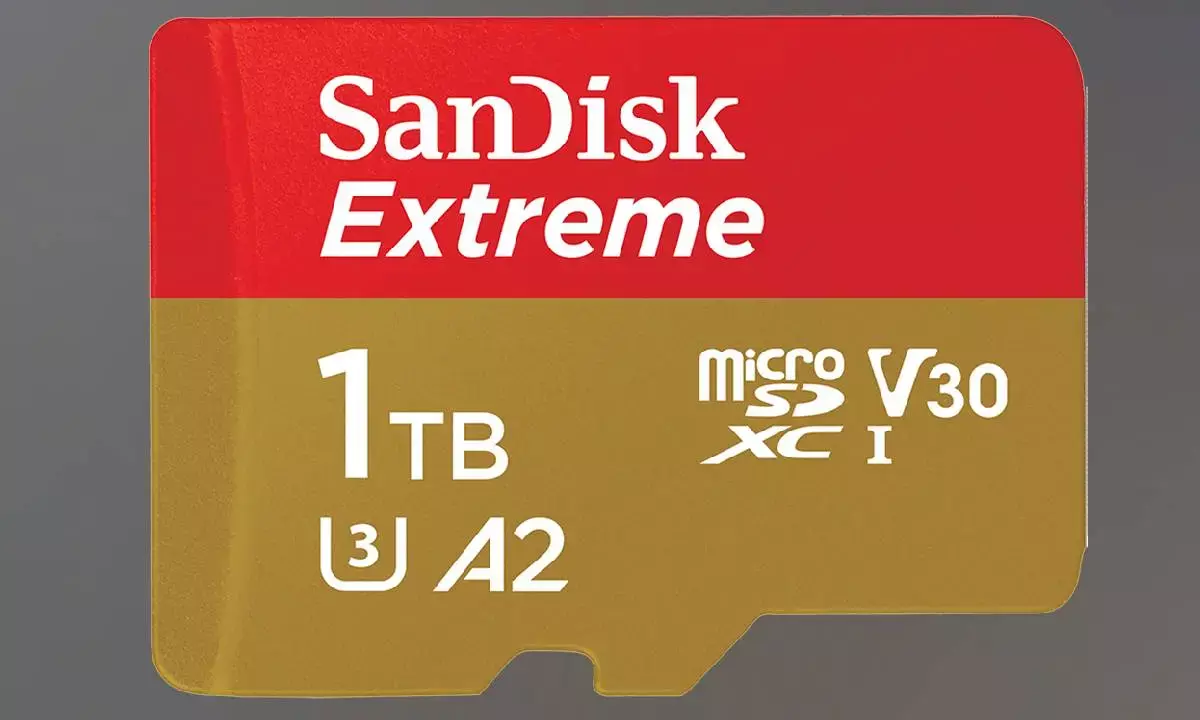 Sandisk microSDTM offers 1TB capacity