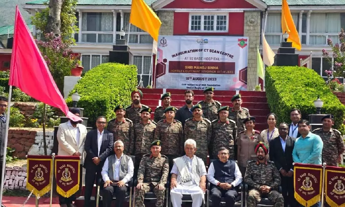 Lt Guv of J&K inaugurates CT Scan Centre for Indian Army 92 Base Hospital in Srinagar