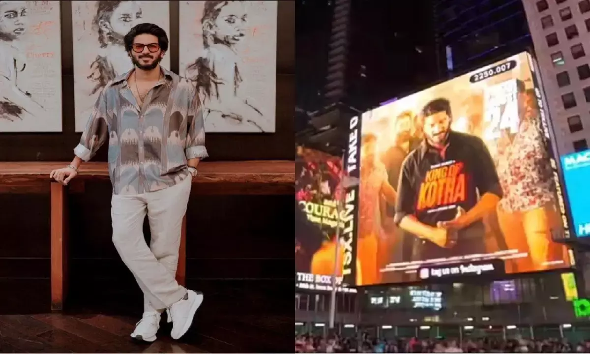 King of Kotha trailer at Times Square; biggest tribute to Malayalam cinema: Dulquer Salmaan