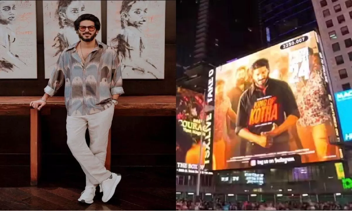 King of Kotha trailer at Times Square; biggest tribute to Malayalam cinema: Dulquer Salmaan
