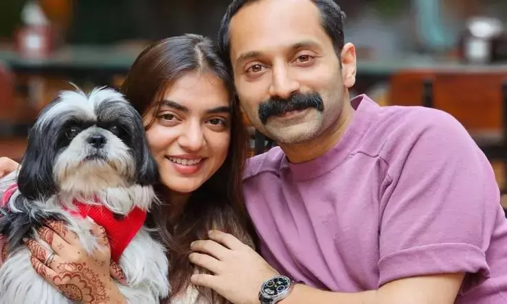 Pushpas conman Fahadh Faasil and Nazriya Nazim radiate cuteness on their 9th anniversary