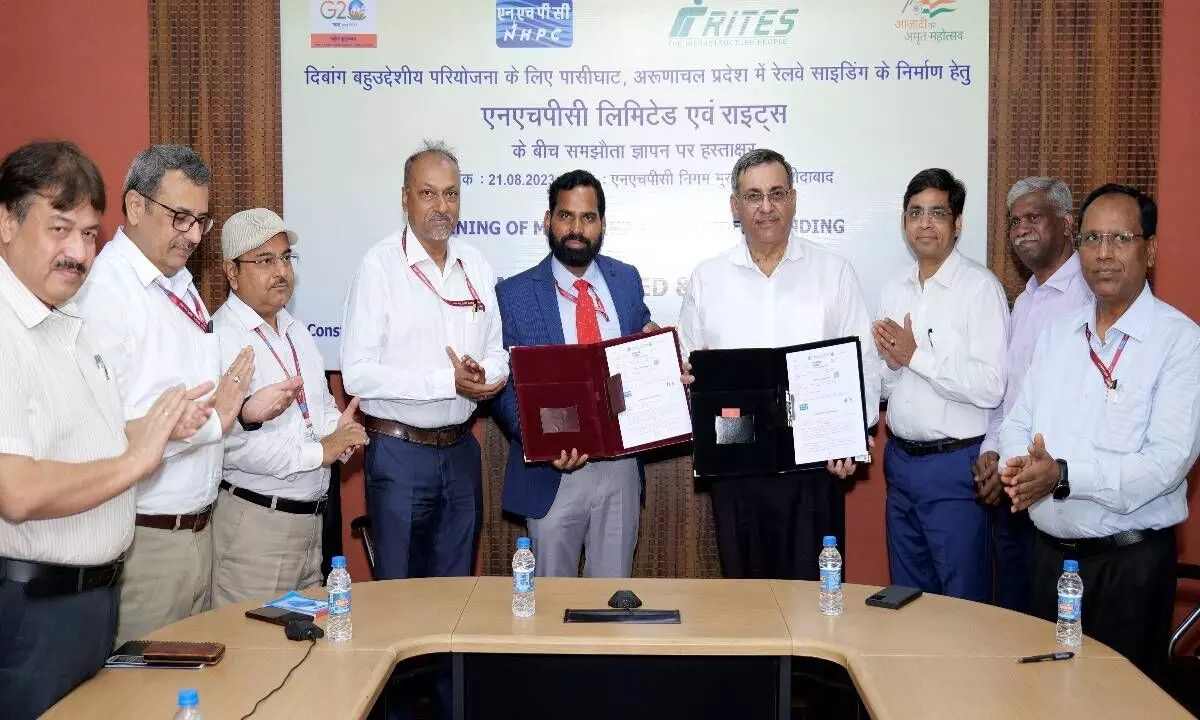 RITES, NHPC sign MoU for Rail Infra consultancy works
