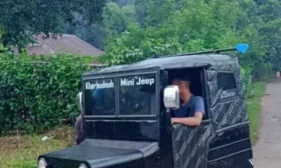 The Thar of Meghalaya! Auto-rickshaw reborn as a rugged jeep