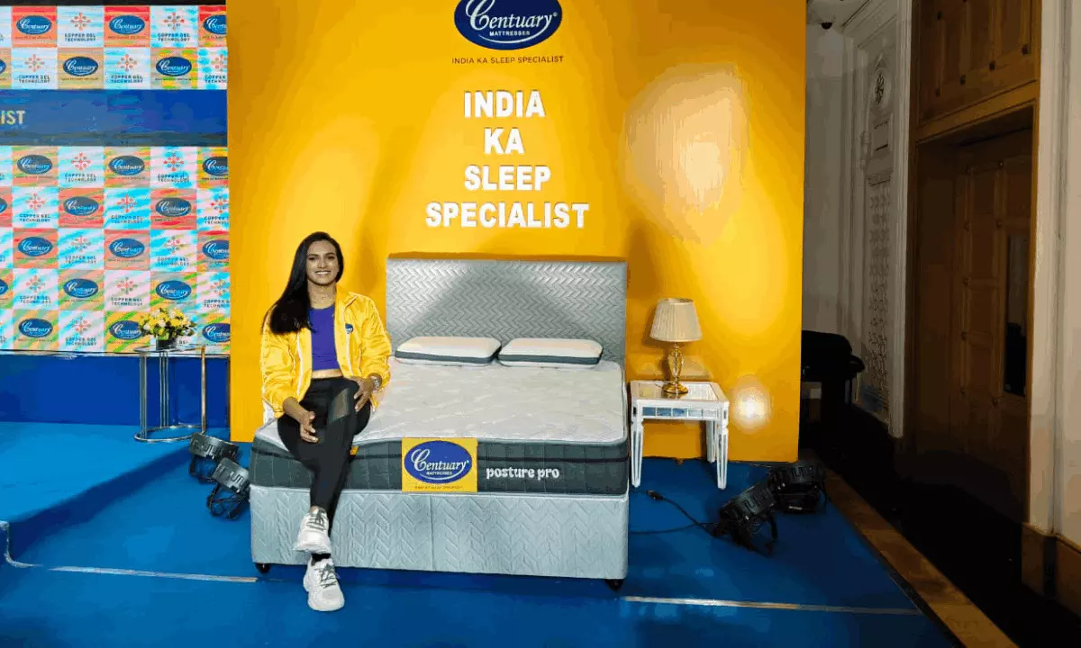 PV Sindhu is the new face of Centuary Mattresses