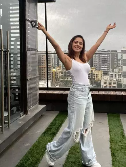 Nushrratt Bharuccha Stuns in White Tank and Distressed Denim - check out Instagram!