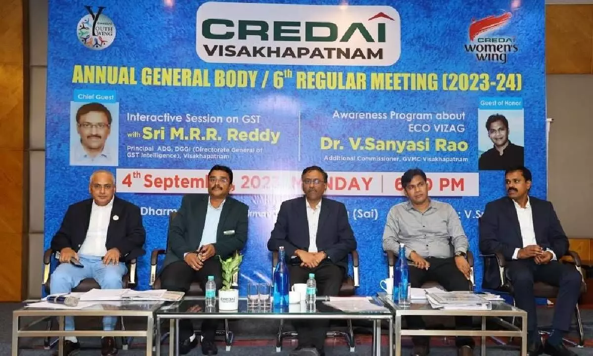 Credai holds interactive session on GST in Vizag