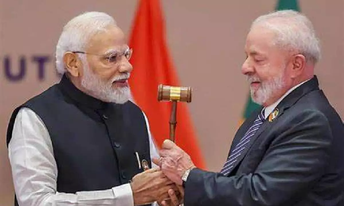 Modi hands over G20 ceremonial gavel to Brazil Prez