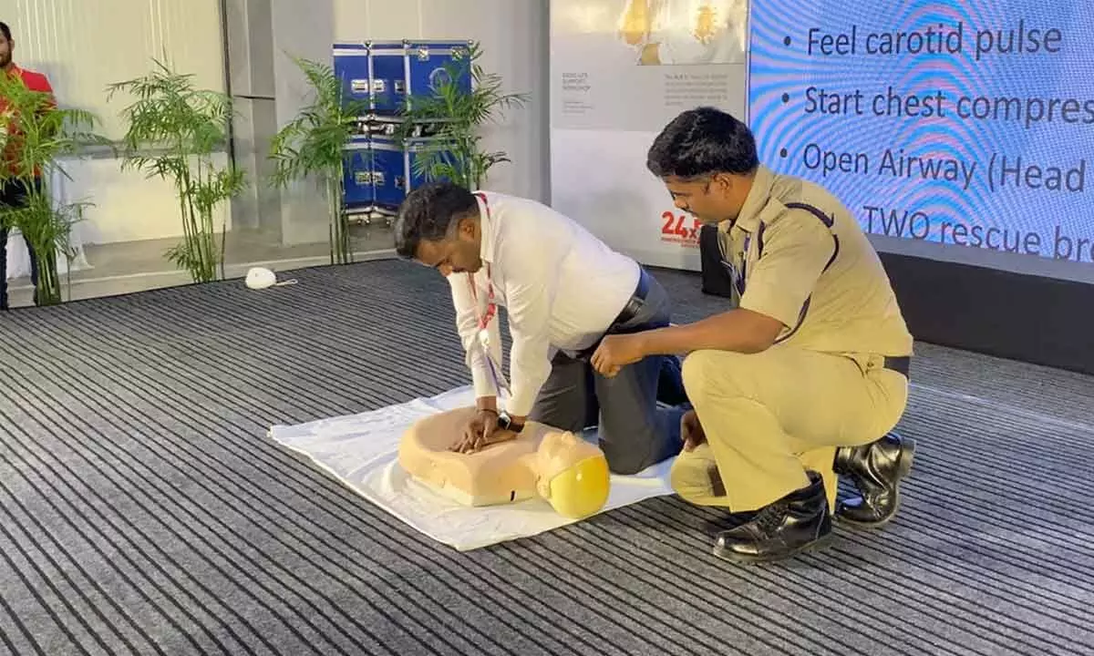 GMR Hyd airport holds CPR training