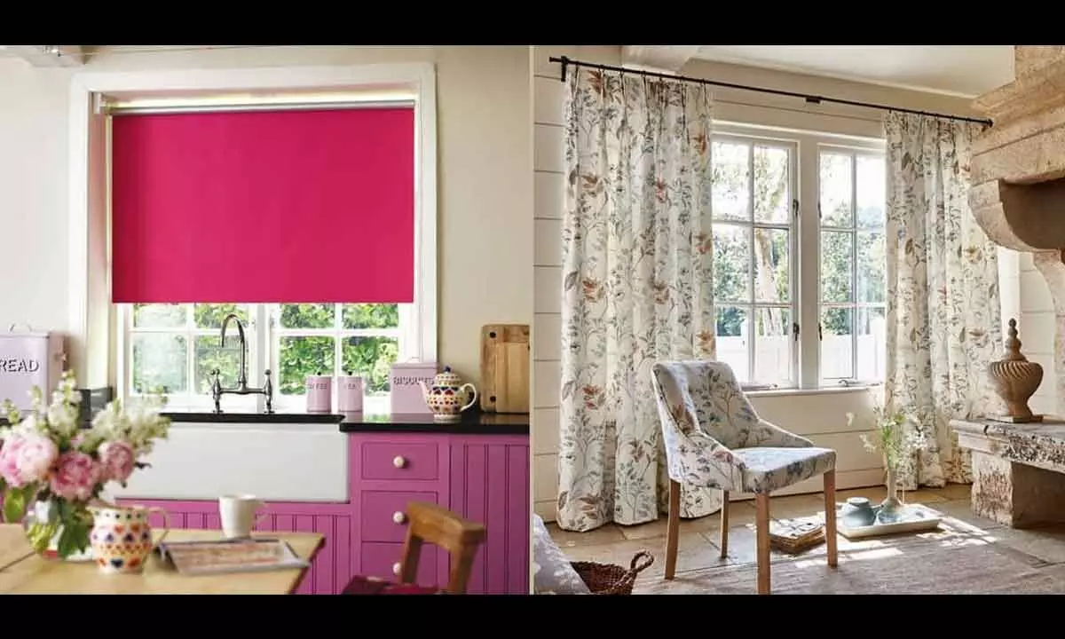 Elegant curtains or functional blinds, the choice creates a room with character