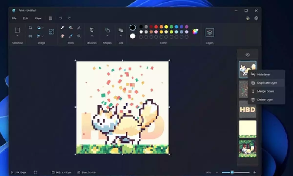 Microsoft updates Paint app after 38 years, adds layers & transparency features