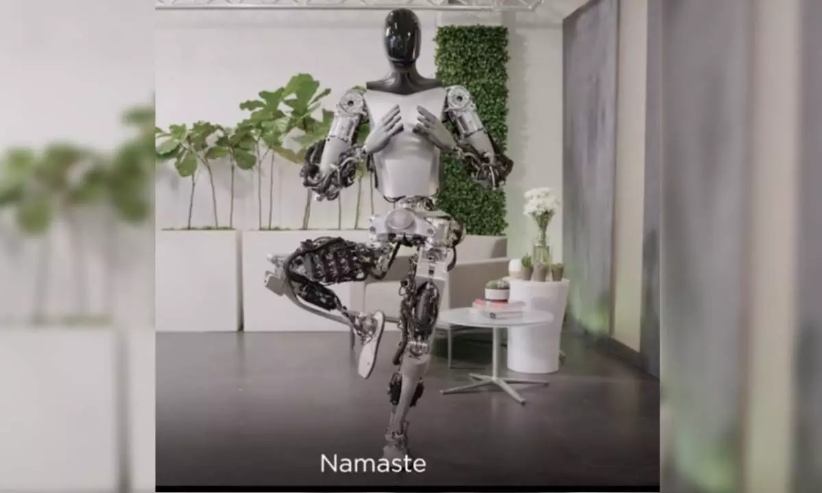 Musk showcases Tesla humanoid robot performing Yoga, Namaste