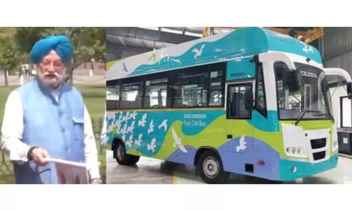 Hardeep Puri launches hydrogen fuel cell powered bus, says domestic demand to increase by 4 times