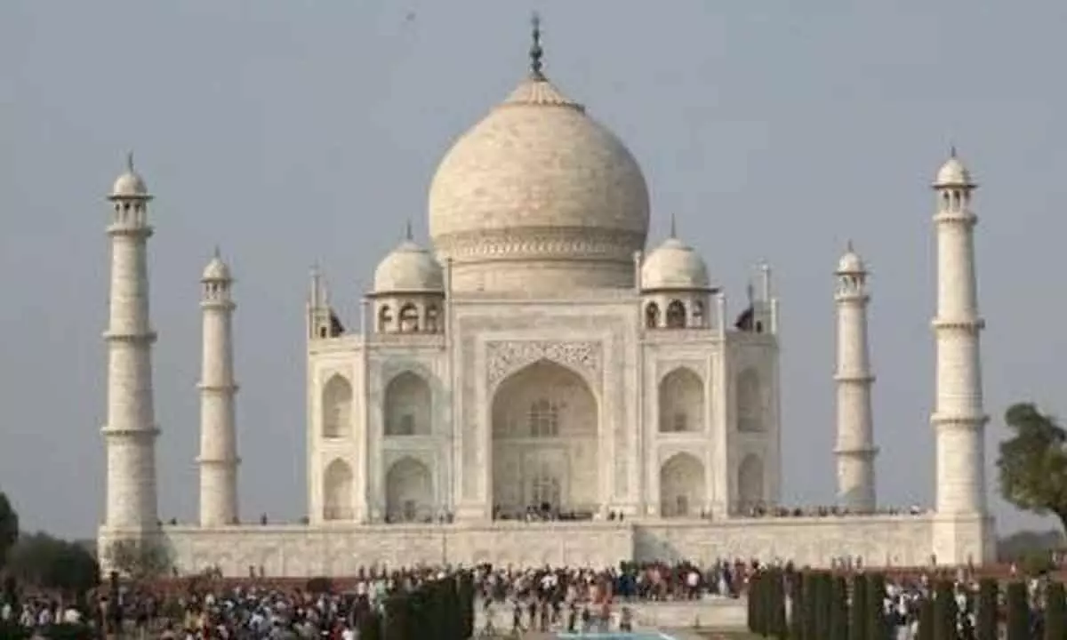 Gloomy World Tourism Day in Taj city Agra