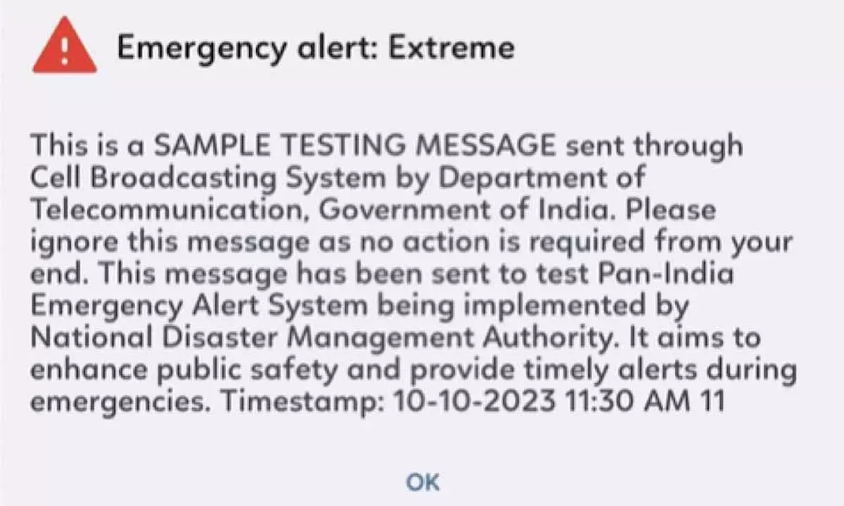 Govt tests alert message for Android, iOS users