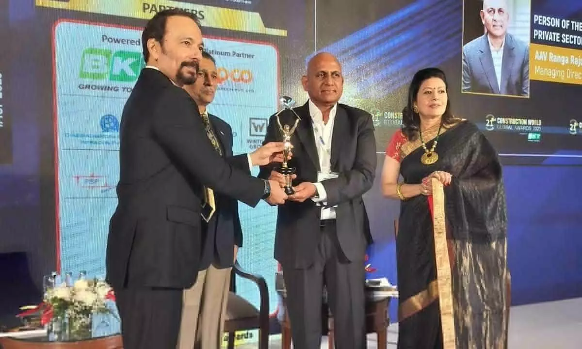 NCC MD Ranga Raju gets award
