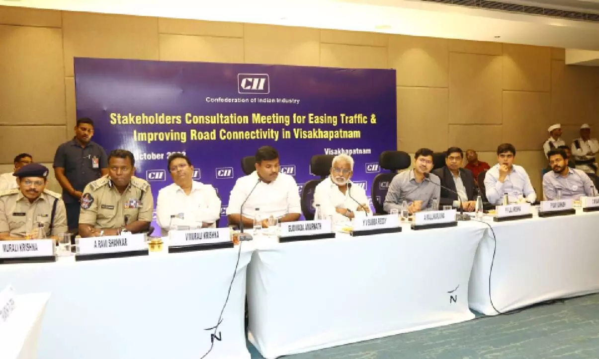 CII holds session to discuss traffic woes in Vizag, flyovers over NH mooted CII holds session to discuss traffic woes in Vizag, flyovers over NH mooted