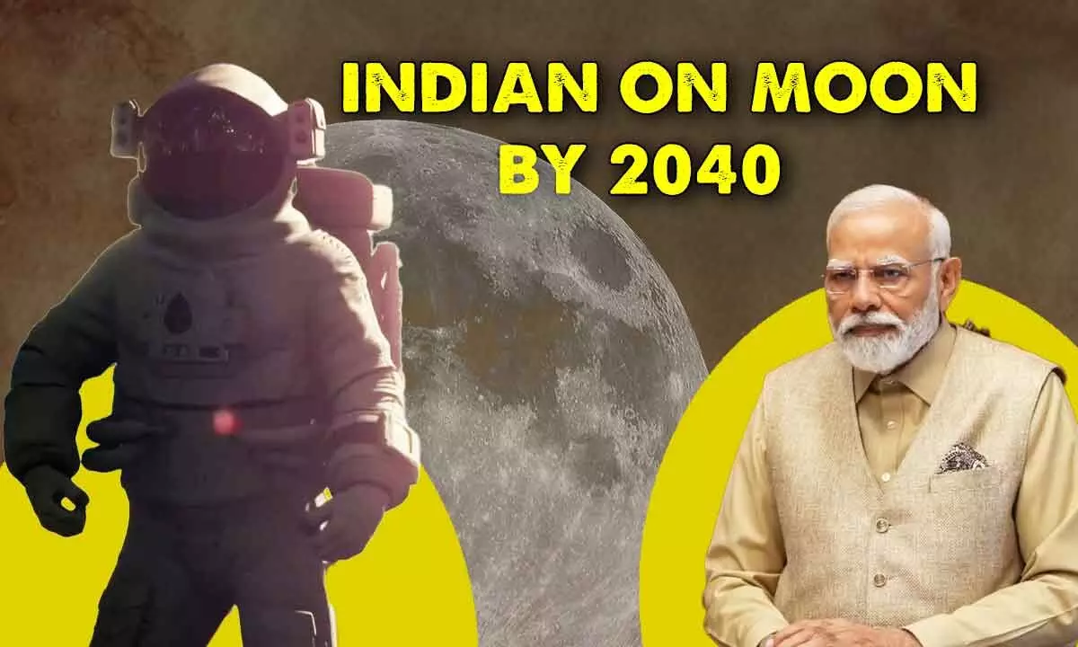 Send an Indian to moon by 2040, PM tells Space Dept