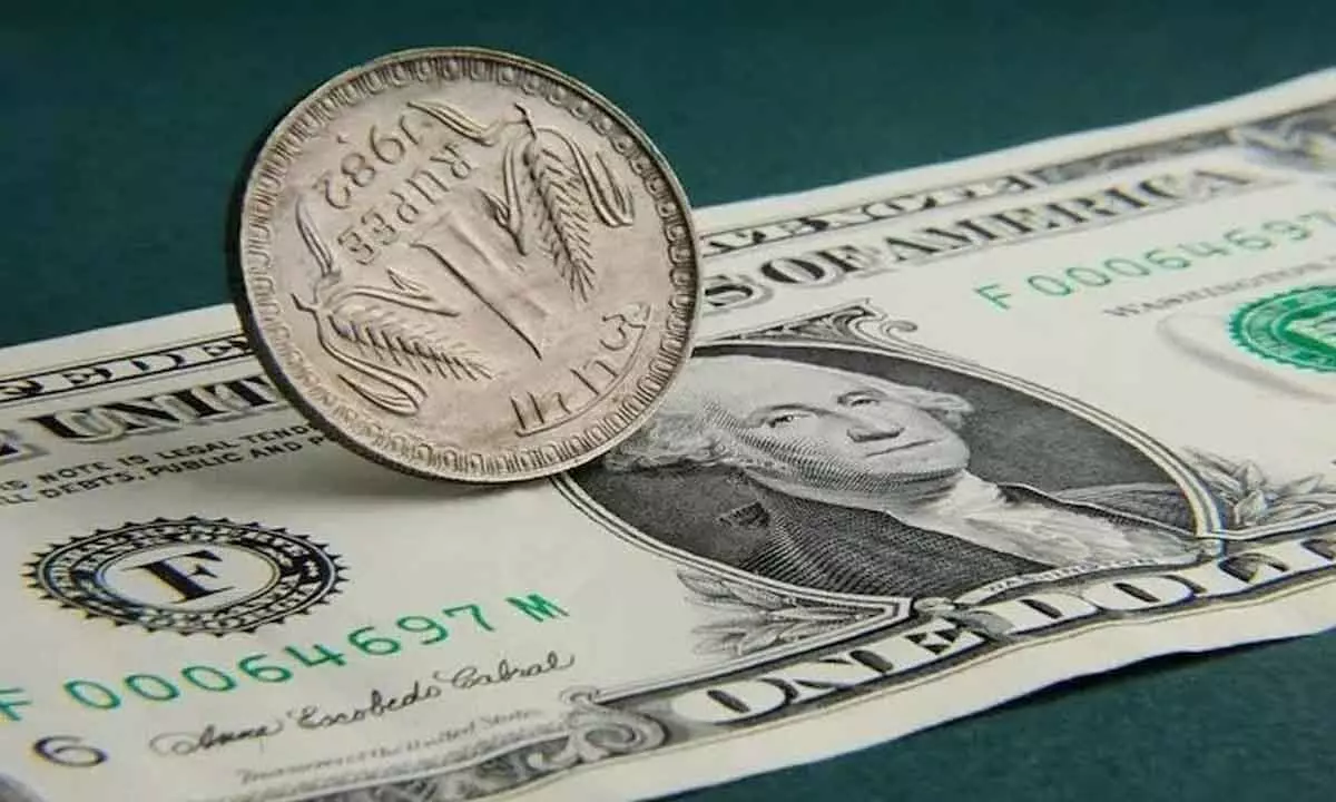 Rupee falls 2 paise to 83.27/USD