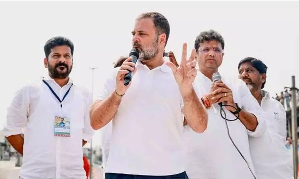 Rahul promises caste census in Telangana