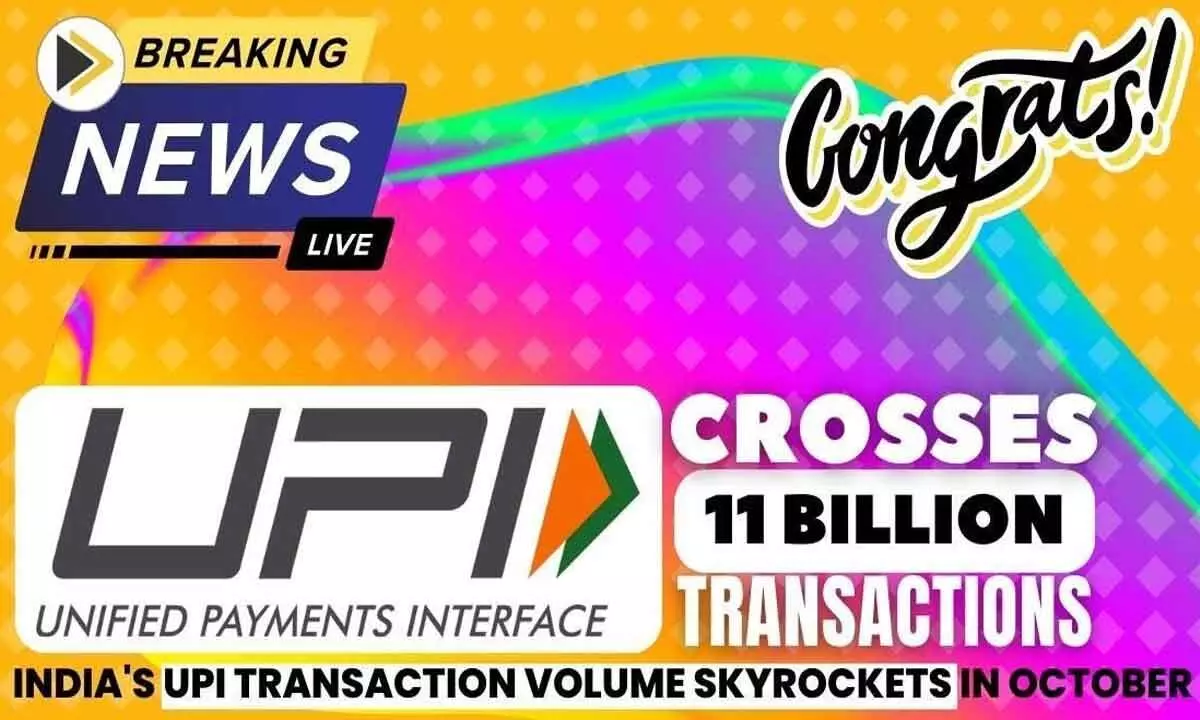 In a monthly first, UPI transactions cross 11 billion milestone in October