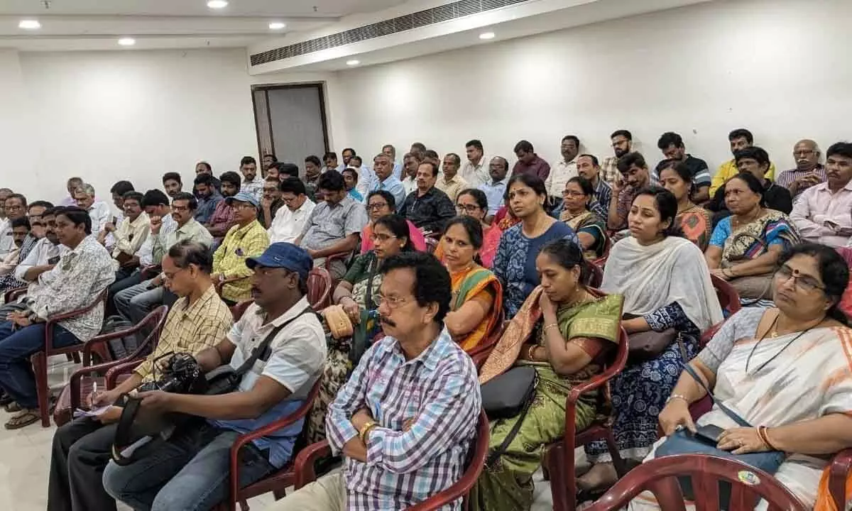 Participants at a seminar organised by Vizag Insurance Educational Society on Sunday