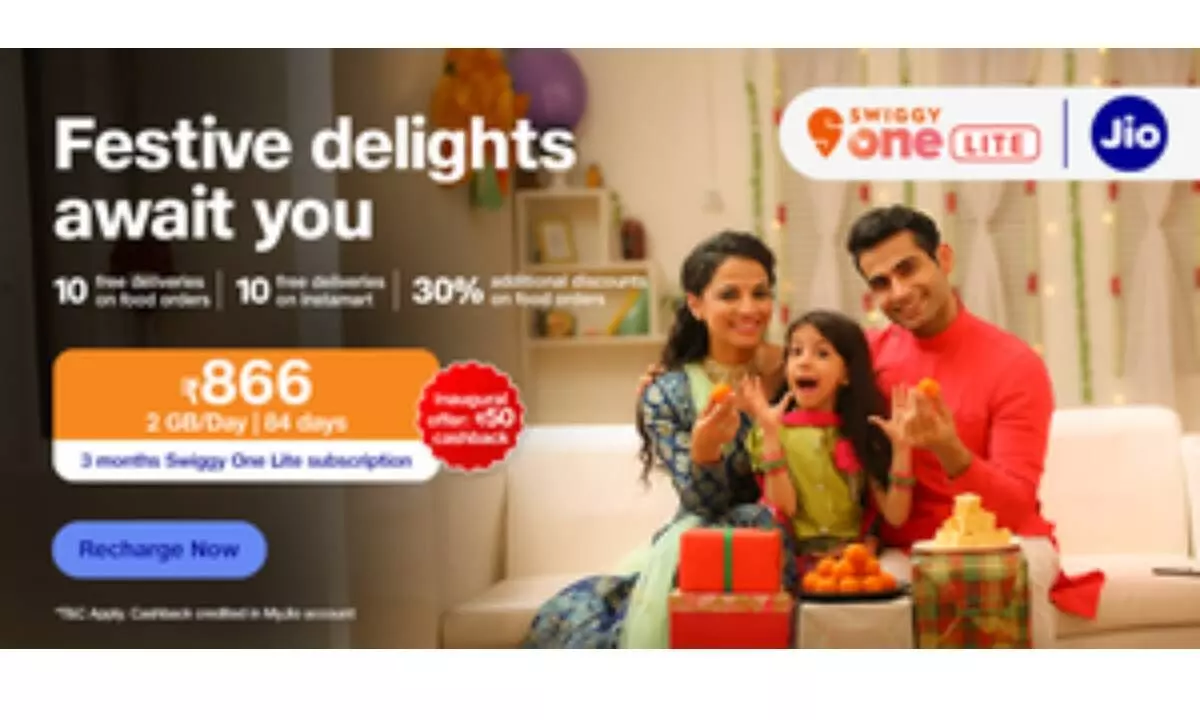 Jios new Rs 866 prepaid plan now offers Swiggy One Lite 3-month subscription