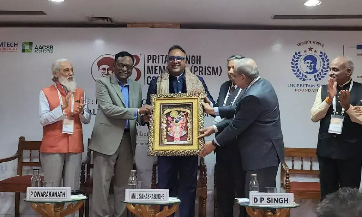 JGU Vice Chancellor C. Raj Kumar receives inaugural Dr Pritam Singh Transformational Leader Award 2023
