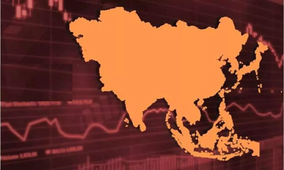 Asian indices down ahead of macro data