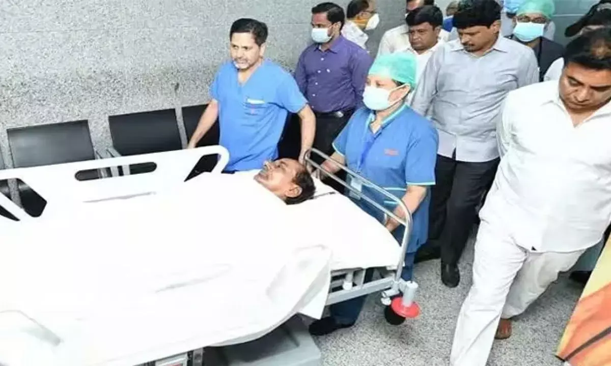 KCR hospitalised for a hip fracture at Yashoda Hospitals