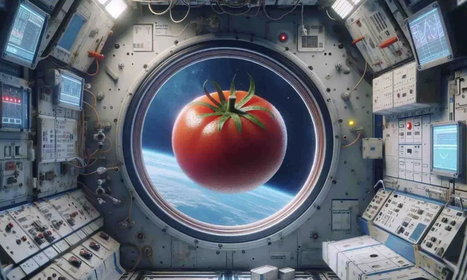 ISS Astronauts find long lost tomato after epic eight month space odyssey!