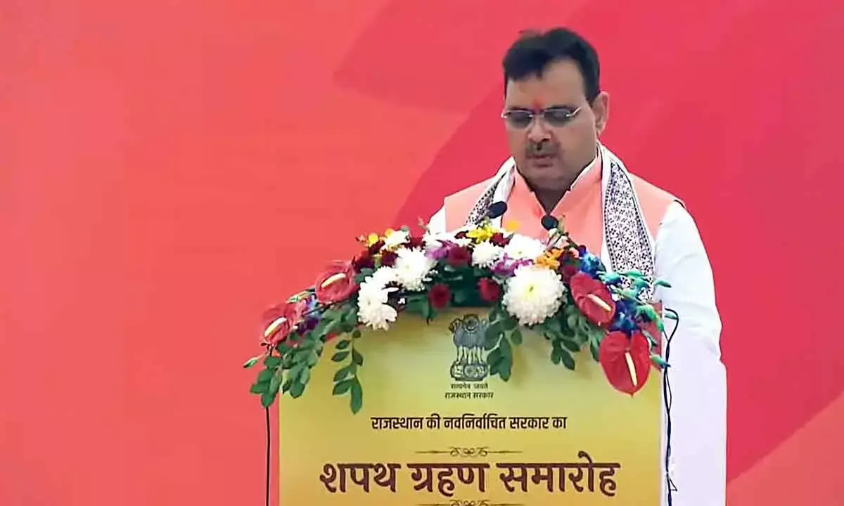 Bhajan Lal Sharma sworn in as new CM of Rajasthan