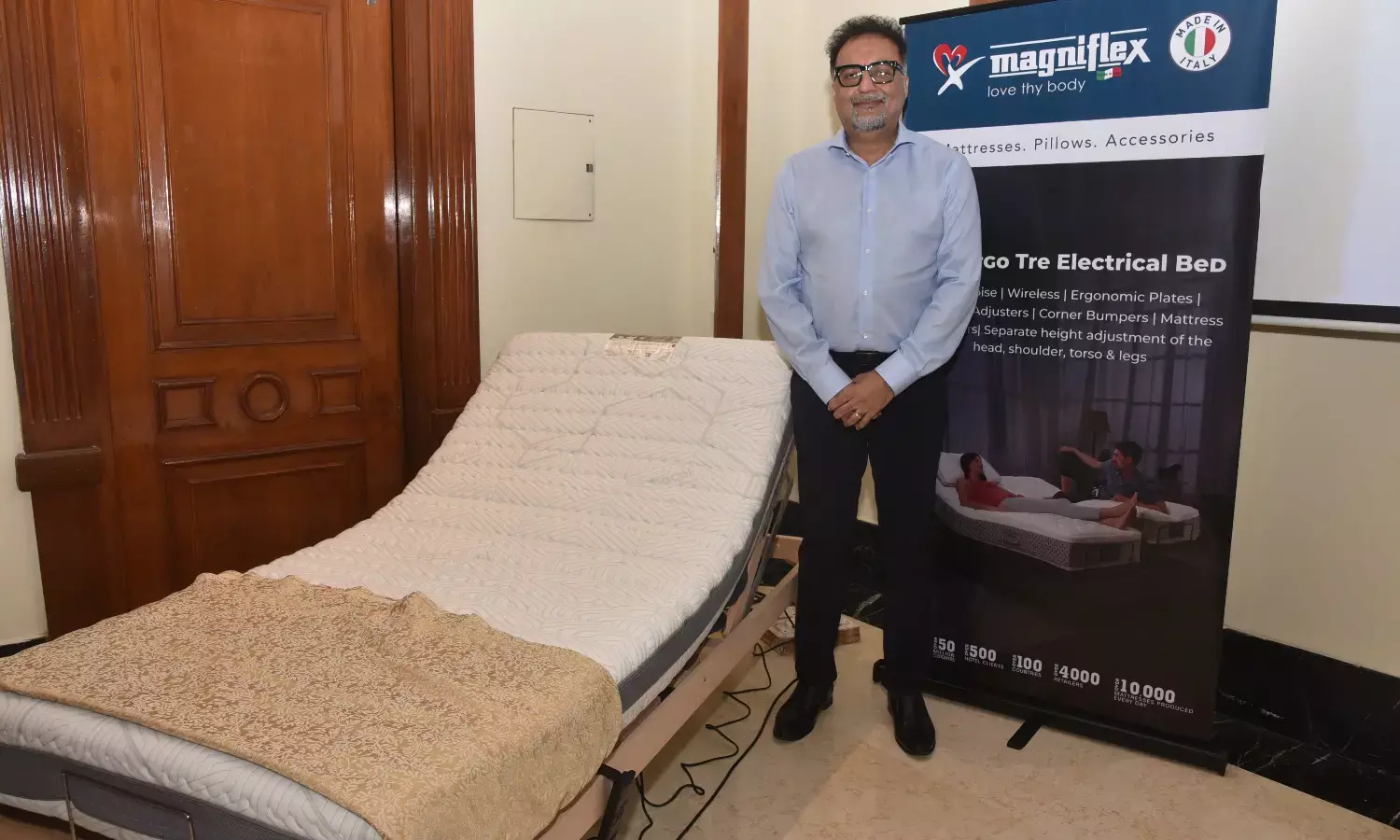 Magniflex launches electric bed in Hyderabad