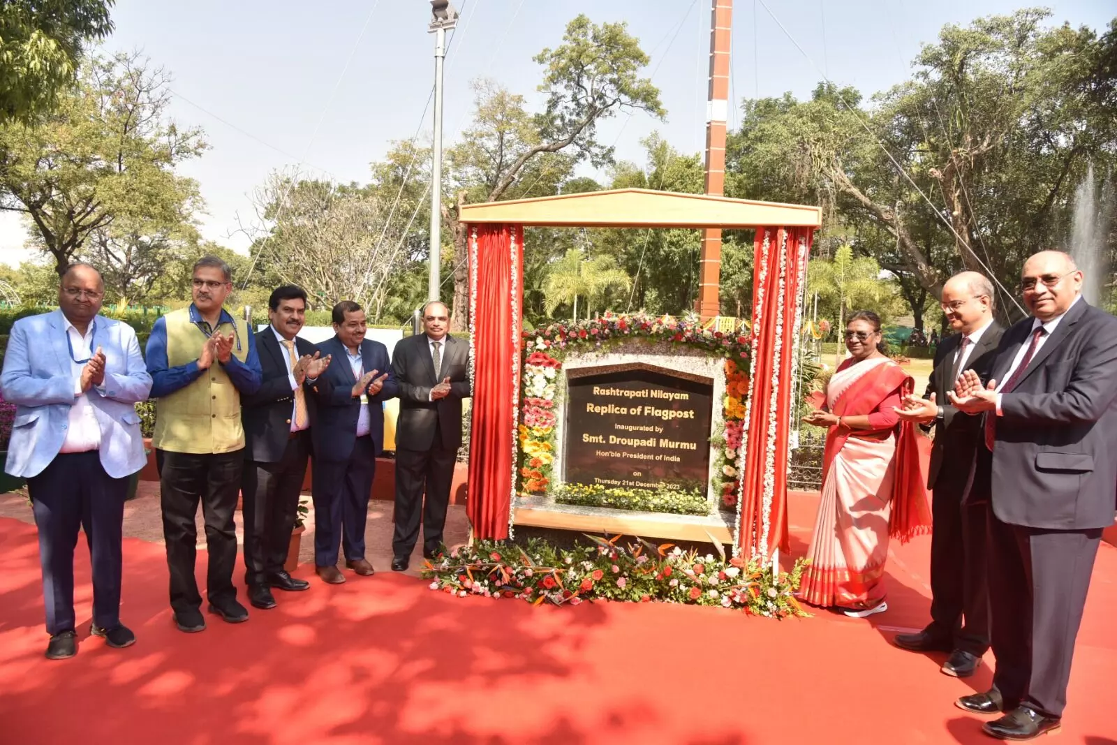 NBCC builds historic flag post in Hyderabad