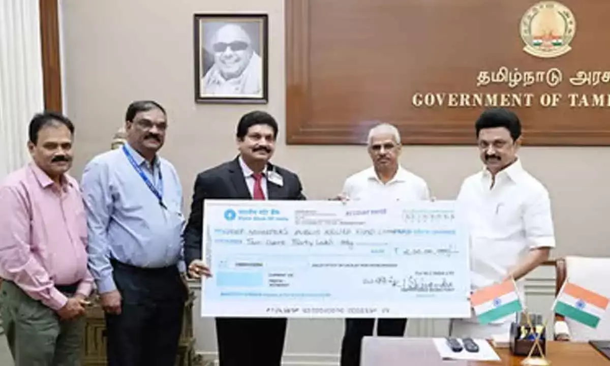 NLC India contributes Rs 4.30 cr to CM Relief Fund