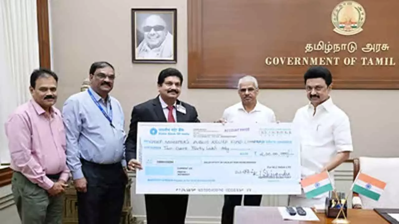 NLC India contributes Rs 4.30 cr to CM Relief Fund